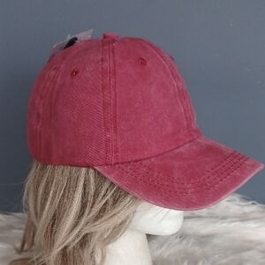Washed Denim Cap
